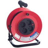 E-Line kabeltromle med 4 udtag 40 m