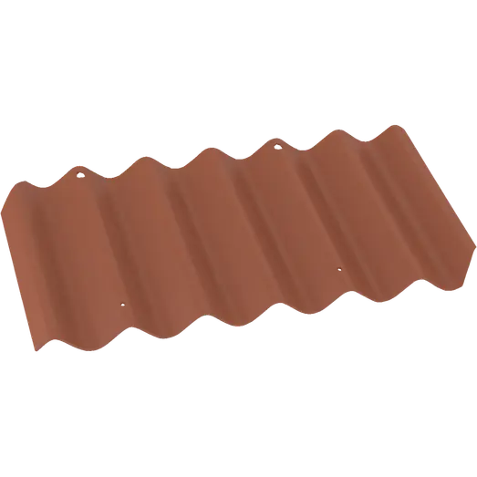 Bølgeplade B7 HJ/HU teglrød 1100 x 570 mm