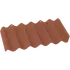 Bølgeplade B7 HJ/HU teglrød 1100 x 570 mm