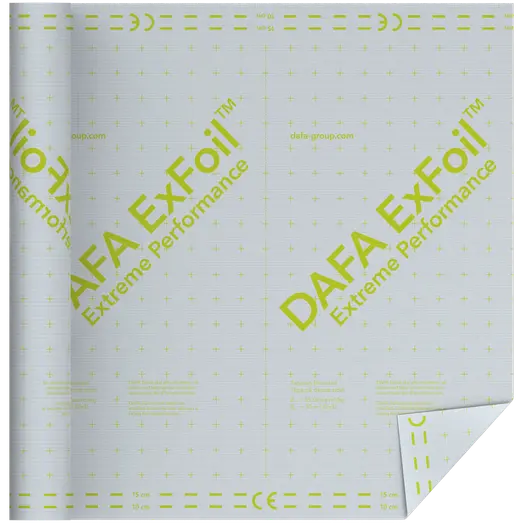 Dafa armeret ExFoil dampspærre 2,15x46,5 m hvid