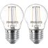 Philips Classic LED pære E27 25W 2 pack