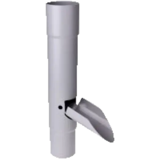 Plastmo vandudviser med klap Ø75 grå