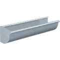Rheinzink kvartrund venstre endebund 333x500x0,7 mm
