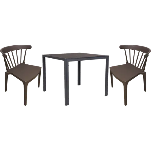 Guldborg havemøbelsæt med Ærø stole mørk san