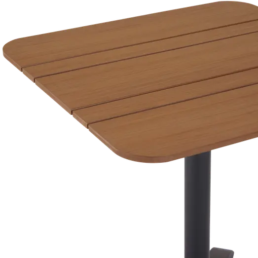 Morsø cafébord Alu/nonwood 69x69 cm sort/teak