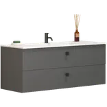 Scanbad Delta vaskeskab m/Micca vask 120 cm mat grå