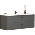 Scanbad Delta vaskeskab m/Micca vask 120 cm mat grå