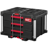 Milwaukee packout kuffert med 3 skuffer