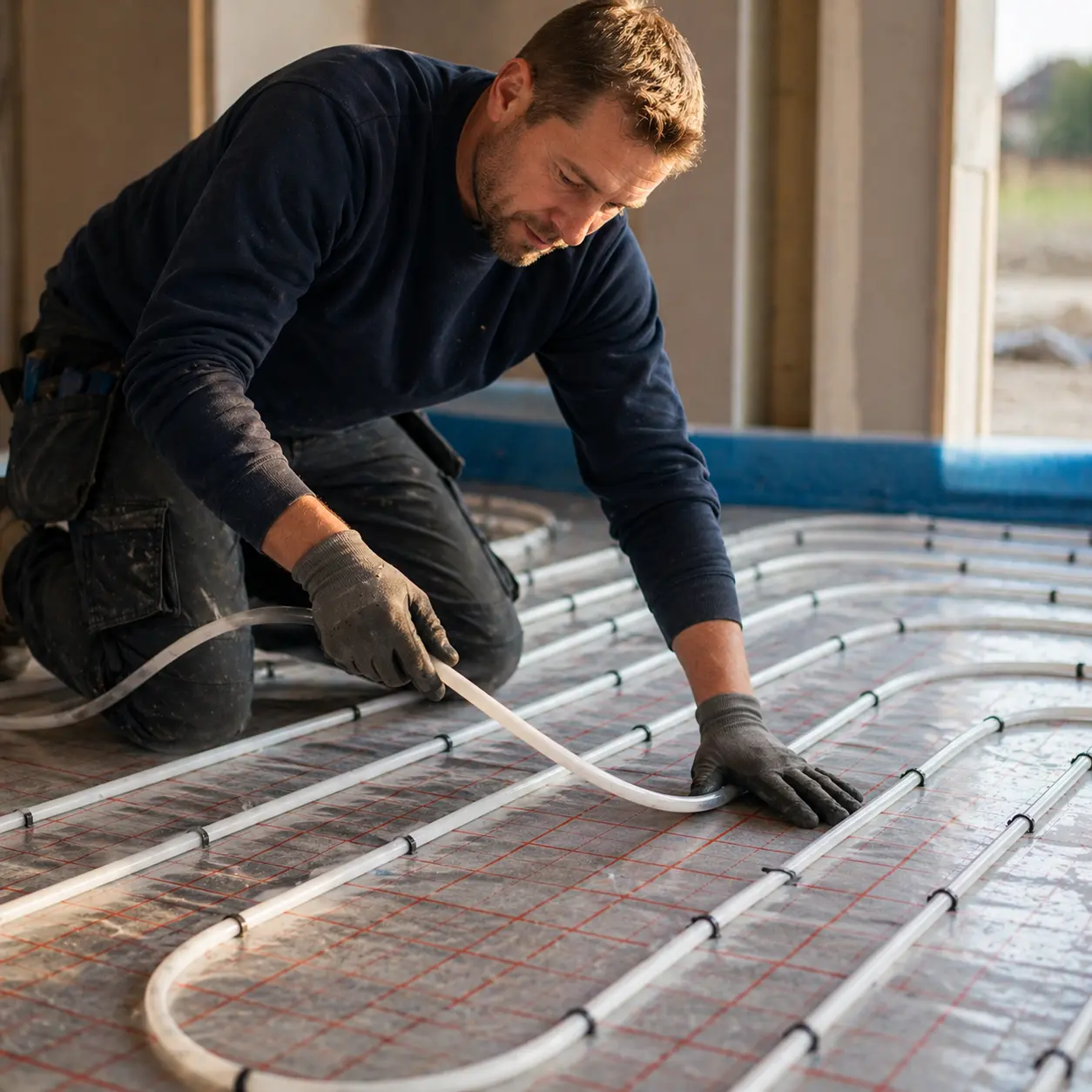 installering af gulvvarme