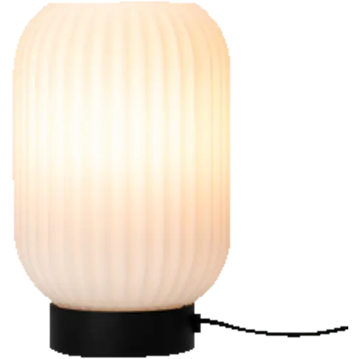 Dyberg Larsen riflet bordlampe E27 opal