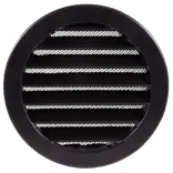Duka udvendig rist dusav Ø100 mm sort