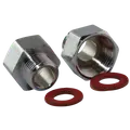 Overgangssæt t/armaturslange 1/2"x3/8" krom