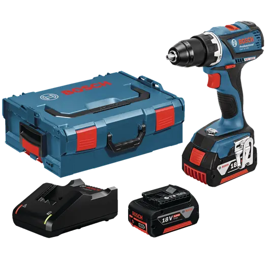 Bosch GSR 18V-EC bore/skruemaskine 2x5,0 Ah i L-BOXX