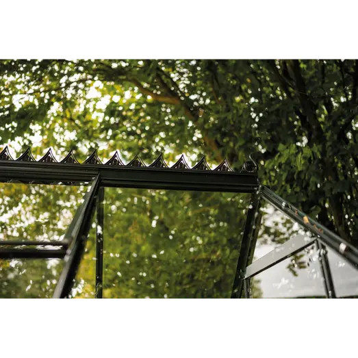 Halls tagudsmykning sort til ICON Gardenhouse 6 8,6 m²