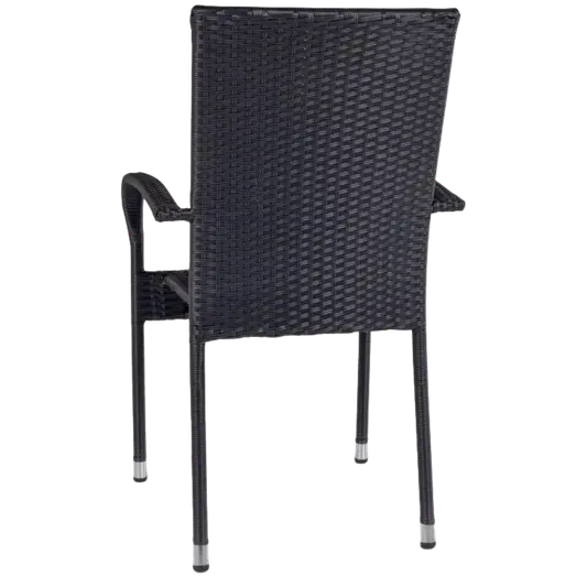 Nordsø stabelbar havestol 63x95x55,5 cm sort