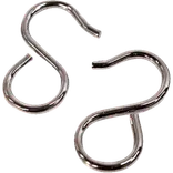 S-kroge Ø19 mm 2 stk forkromet