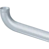 Rheinzink udhængsbøjning 72° 76x0,7 mm