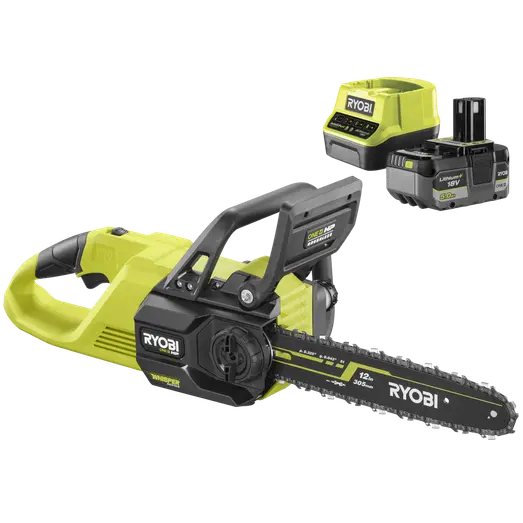 Ryobi RY18CSX30A-150 18V ONE+ kædesav 5,0 Ah batteri og lader