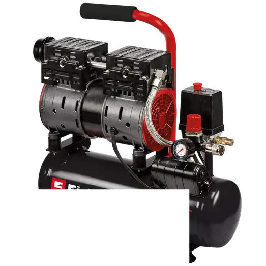 Einhell TE-AC 110/6 Silent Plus kompressor 8 bar regulerbar