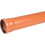 Wavin kloakrør PVC-ML rød 110x1000 mm