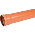 Wavin kloakrør PVC-ML rød 110x1000 mm