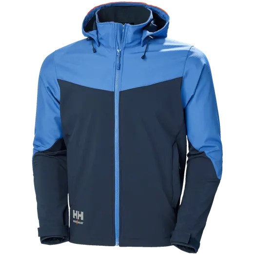 HH Workwear Oxford softshell jakke navy/stone