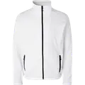 ID herre mikrofleece cardigan hvid