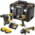 DeWALT DCK330P2T TSTAK bore/-skruemaskine/vinkelsliber/borehammer 2x5,0Ah batteri/lader