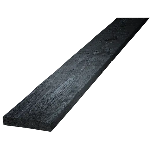 Hegnsbrædder grund- og topmalet 4 sider 16 x 100 mm x 1,8M RAL 9005