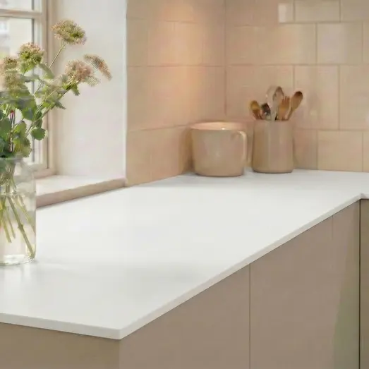 Keflico compact laminat bordplade white/lightstone 12x620x3000 mm