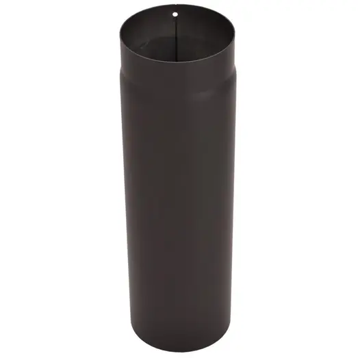 Varde pejserør med indkravning sort, 50 cm