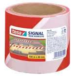 Tesa® Signal Afspærringstape 80 mm x 100 m rød-hvid