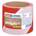 Tesa® Signal Afspærringstape 80 mm x 100 m rød-hvid