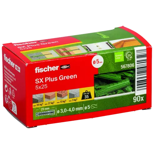 fischer SX Plus Green ekspansionsplug