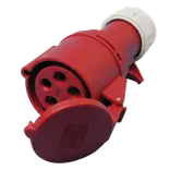 Jo-el hunstik 400V 16A CEE 17 rød