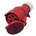 Jo-el hunstik 400V 16A CEE 17 rød