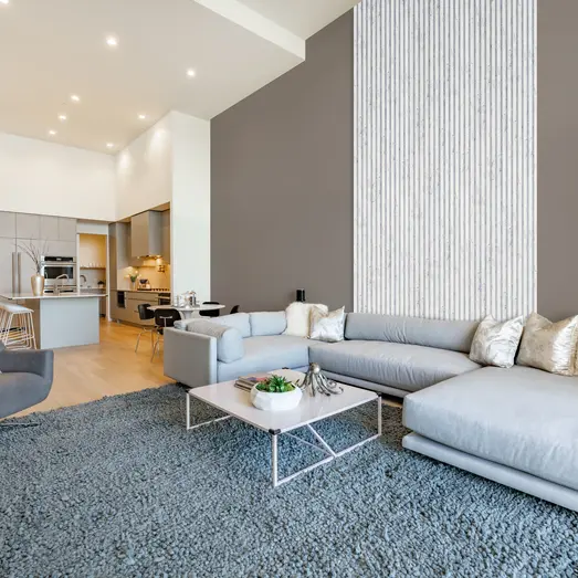 Fibrotech Stone akustikpanel 18x520x2440 mm marble white stone