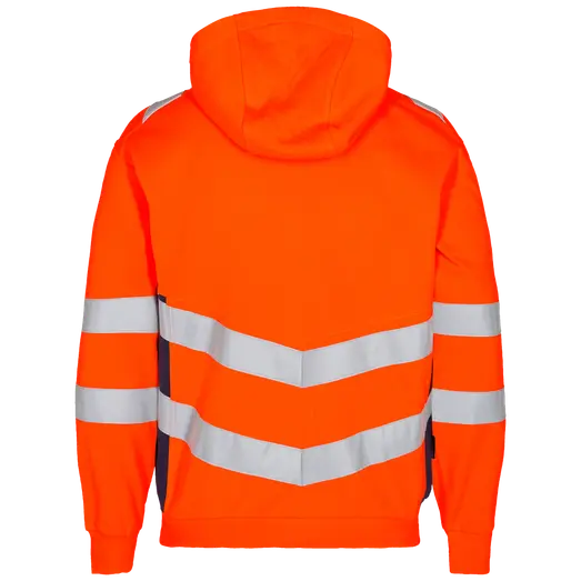 F.Engel Safety sweat cardigan orange/blue ink