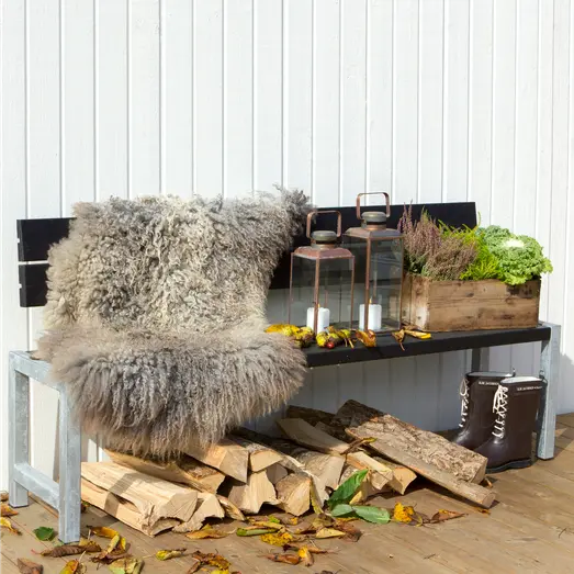 Plus plankebænk med ryglæn 176 cm