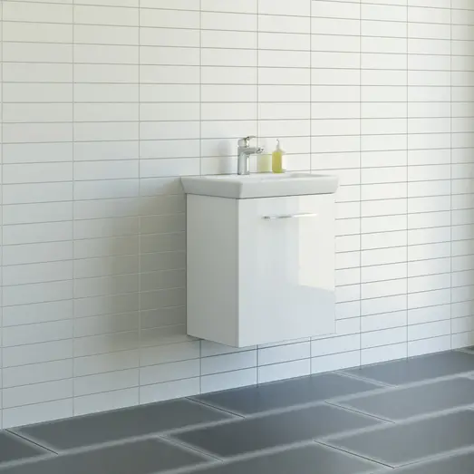 Scanbad Multo+ vaskeskab m/Lotto vask 55 cm hvid højglans