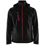 Blåklæder softshell jakke sort/rød