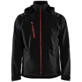 Blåklæder softshell jakke sort/rød