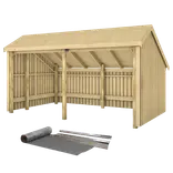 Plus Multi havehus 10,5 m² 2 moduler med åben front