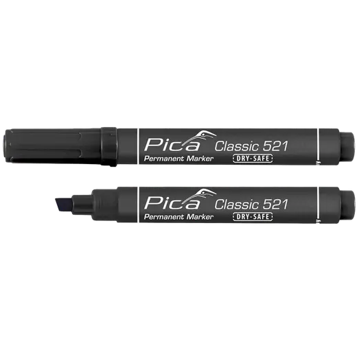 PICA permanent marker 2-6 mm skrå spids sort