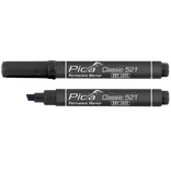 PICA permanent marker 2-6 mm skrå spids sort