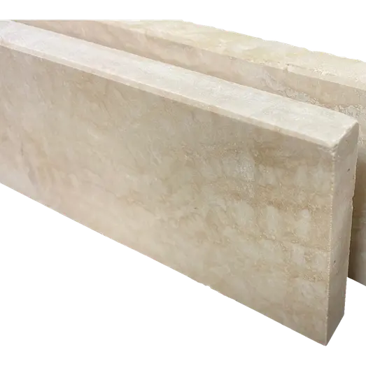 Sokkelfliser Marmor Travertin Suprem beige 7x61x1 cm