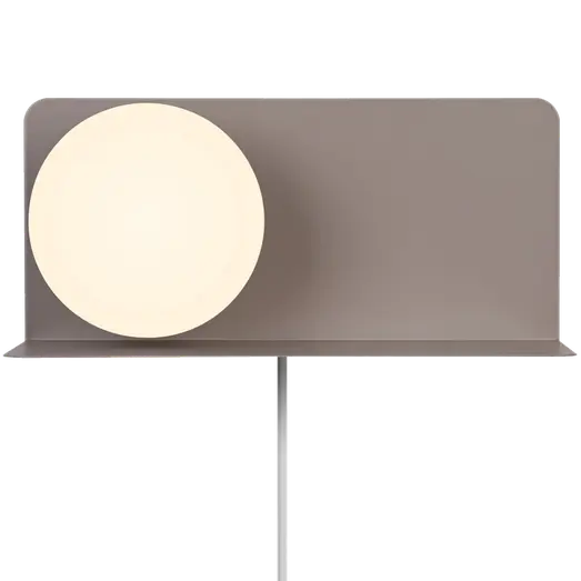 Nordlux Lilibeth væglampe E14 lysebrun