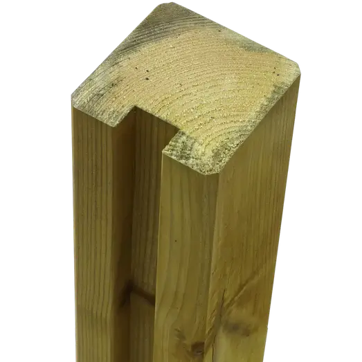 PLUS Krydsskåret Profilstolpe m/1 spor 9×9×188 cm