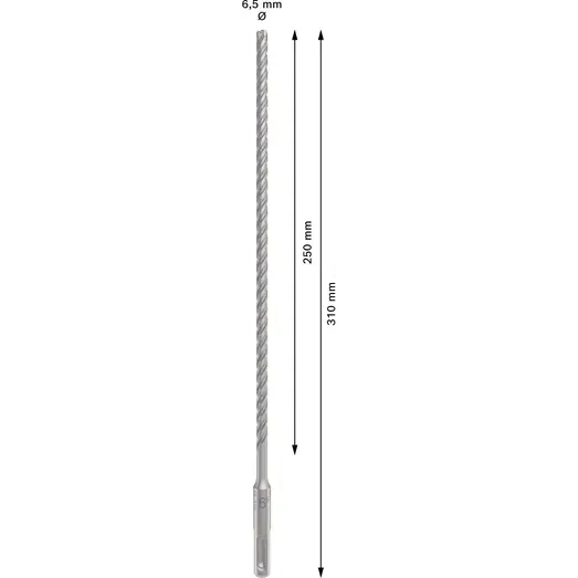 Bosch PRO SDS plus-5X hammerbor, 6,5x250x310 mm