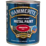 Hammerite glat-effekt metalmaling rød